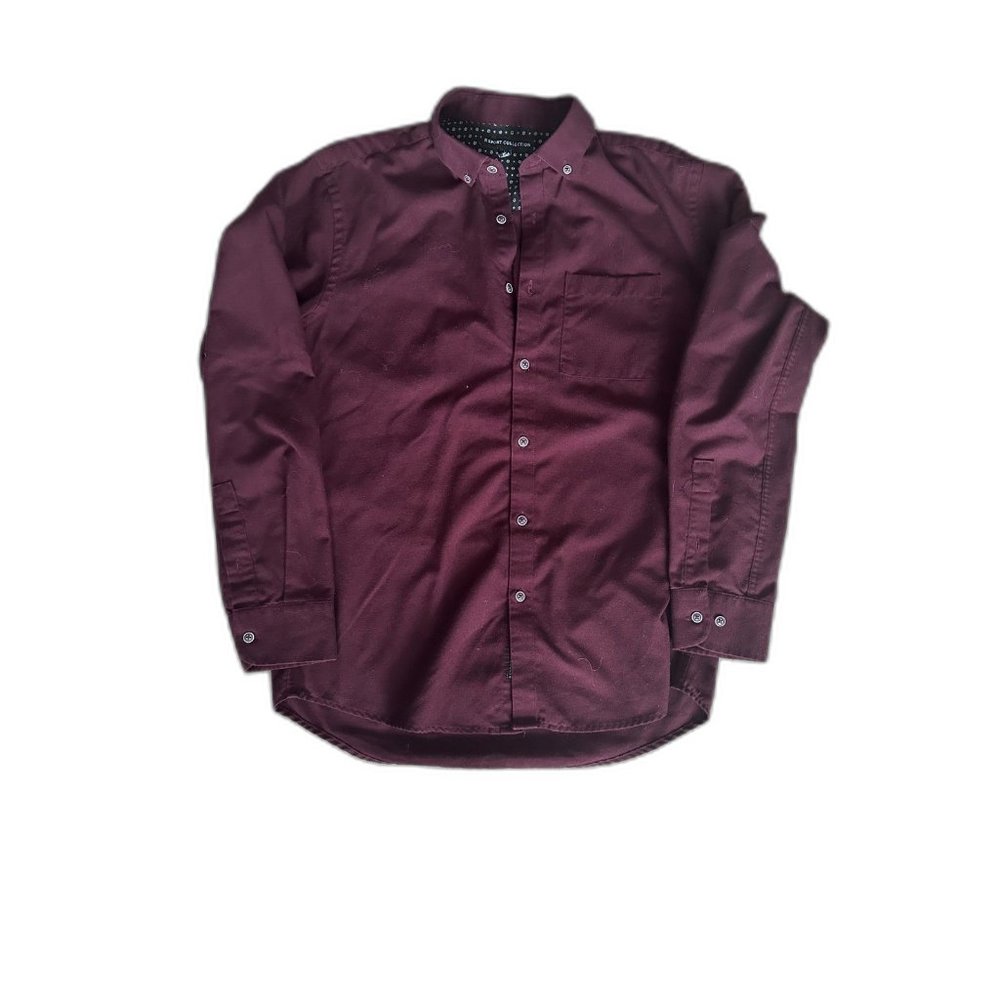 Report Collection Red Button Down Shirt - Medium